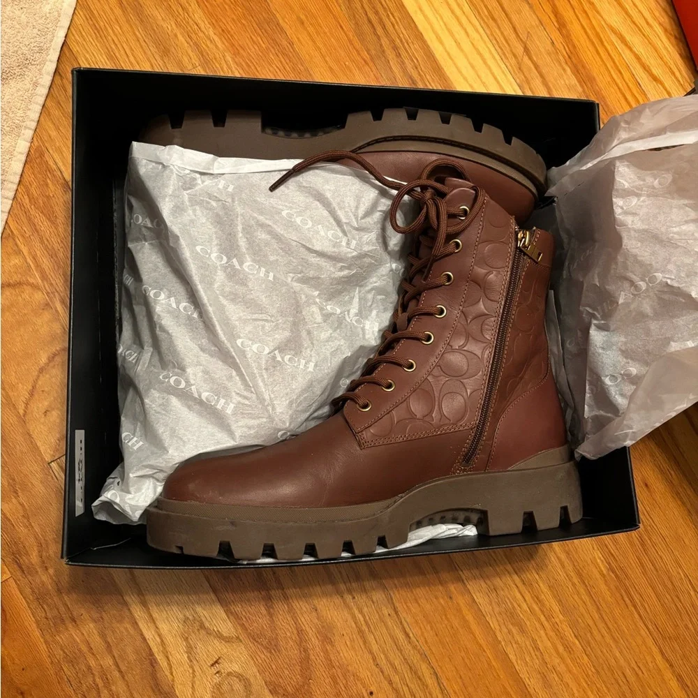 Coach Black Leather Boots - Picture 3 of 8